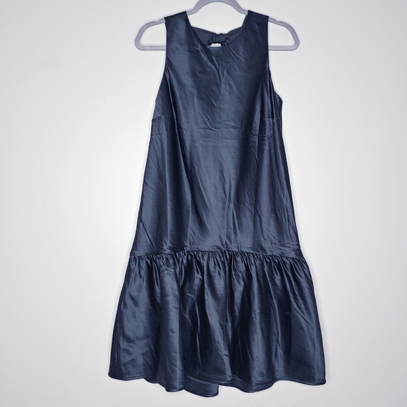 J.Crew Bow-back shift dress size 8 NWT Black - Picture 3 of 9